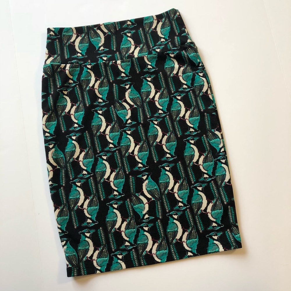 Bird LulaRoe Cassie Pencil Skirt